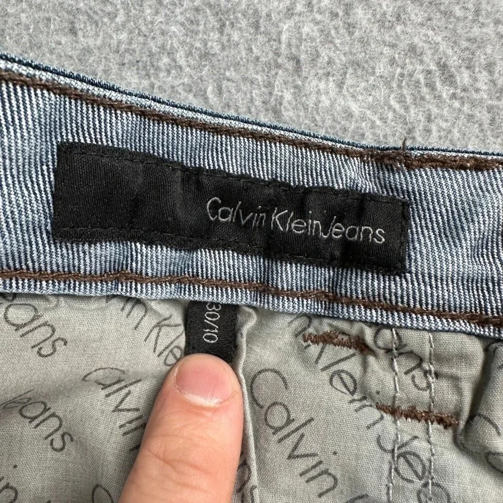 Calvin Klein Jeans Womens Bootcut Denim Pants Blue Wash Size 30 10 Western Rodeo